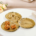 Lotus Leaf Trio Platter Gold Nestasia