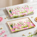 Lotus Garden Serving Tray In Gift Box Nestasia