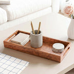 Wooden Snack Serving Tray 41x16cm Nestasia