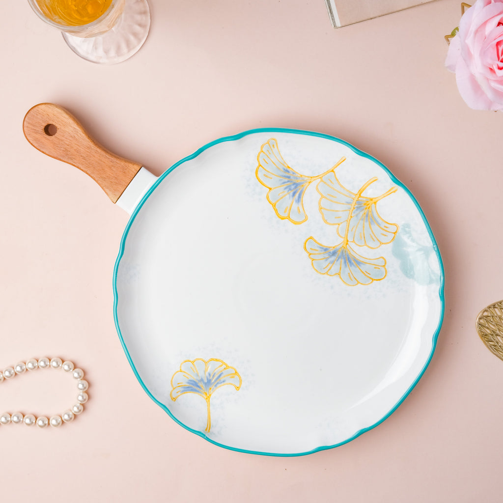 Floral Circular Bbq Plate Small Nestasia