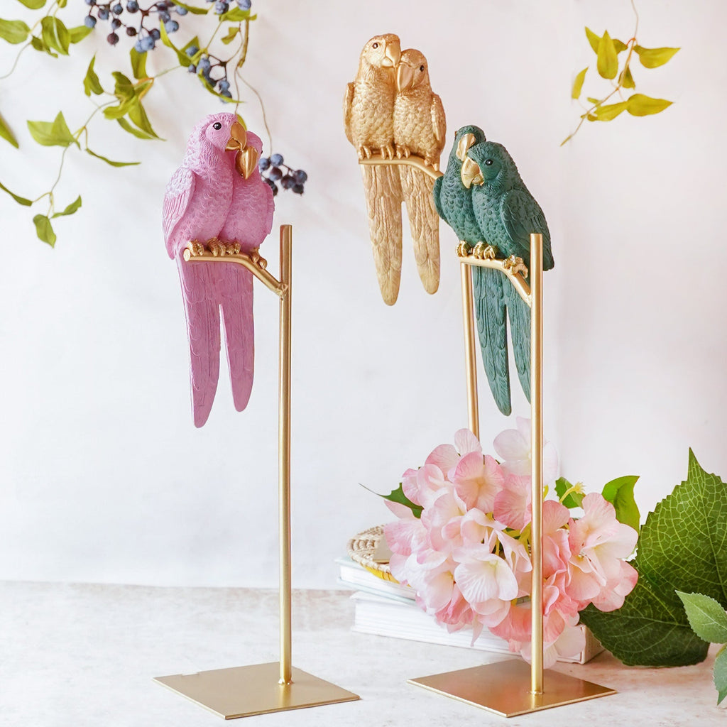 Birds Showpiece Green Nestasia