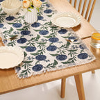 Hydrangea Grace Cotton Table Runner 182x40cm Nestasia