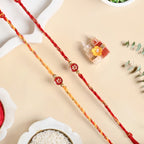 Scarlet Bloom Mauli Rakhi Set Nestasia