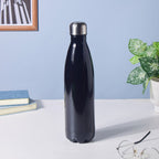 Stainless Steel Water Bottle Black 750ml Nestasia