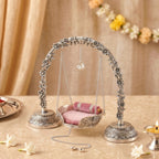 Silver Plated Brass Arch Laddoo Gopal Jhula Nestasia