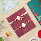 Pearl Tide Rakhi And Bracelet Gift Set Nestasia