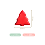 Christmas Tree Snack Plates Set Of 3 Nestasia