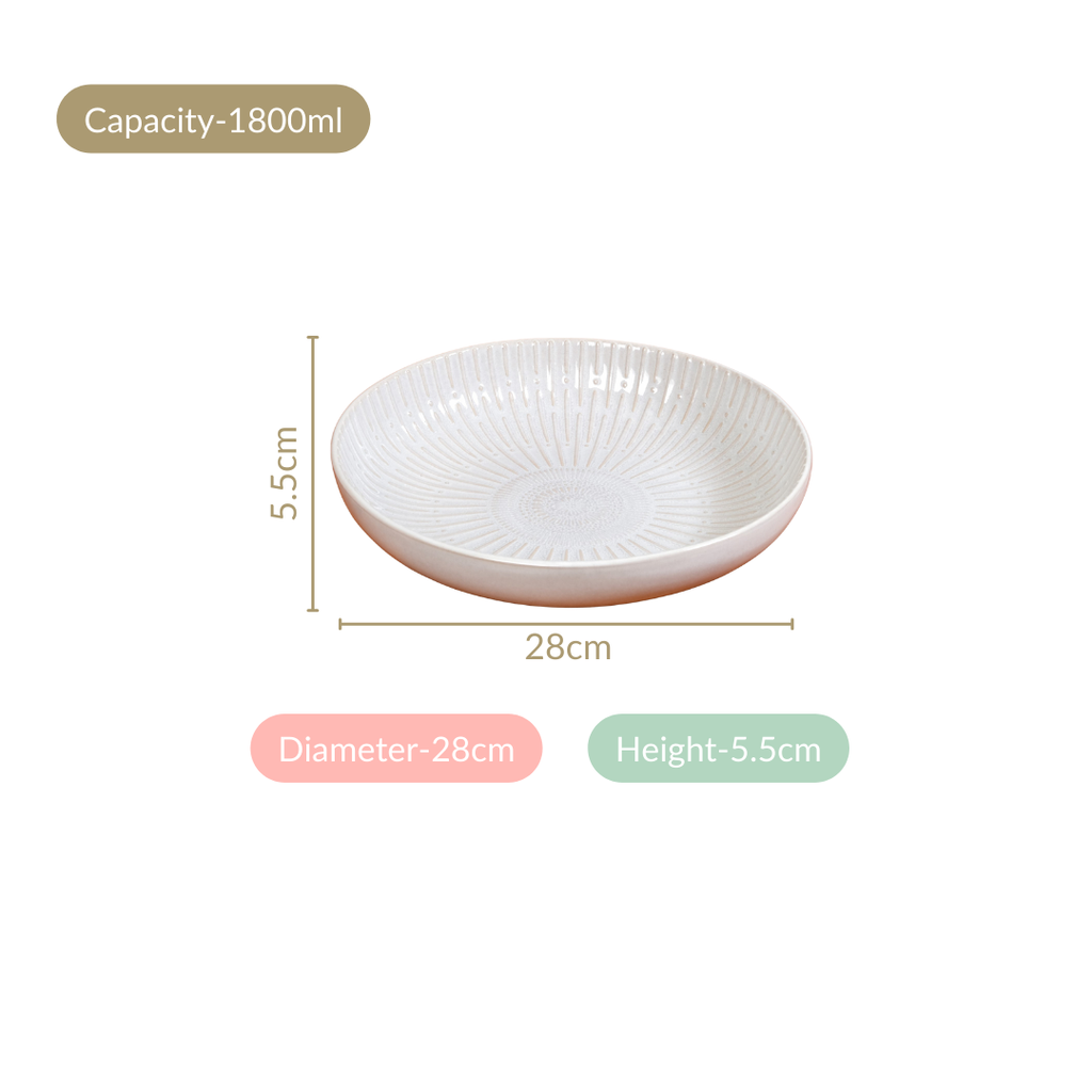 Set Of 2 Chic Ceramic Large Buddha Bowls 1800ml Nestasia