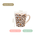 Animal Print Coffee Mug Set Of 6 220ml Nestasia