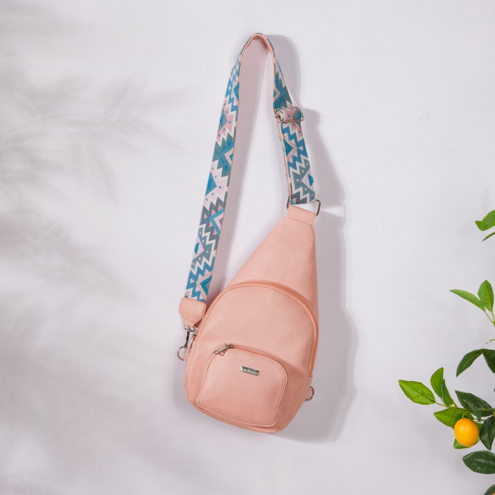 Voyager One Shoulder Cross Body Bag Pink Nestasia