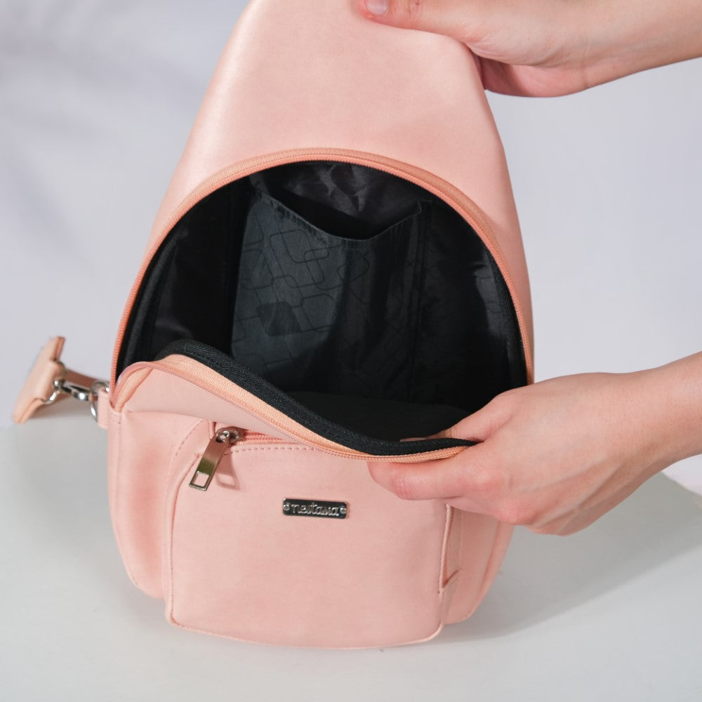 Voyager One Shoulder Cross Body Bag Pink Nestasia