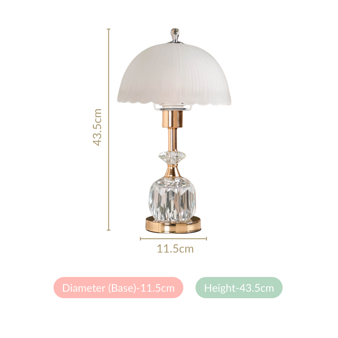 Vintage Glory Crystal LED Table Lamp Nestasia