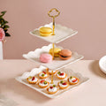 Sugar Square White 3-tier Cupcake Stand Nestasia