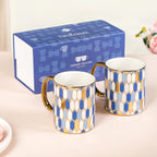 Set Of 2 Splendour Ceramic Mugs With Gift Box 350ml Nestasia