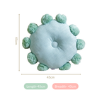 Pom Pom Round Cushion Mint Green 17 Inch Nestasia
