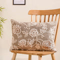 Artisanal Embroidered Couch Cushion Cover 20x14 Inch Nestasia
