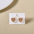 Cute Teddy Heart Studs Nestasia