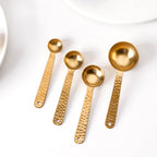Set Of 4 Gold Measuring Spoons Nestasia