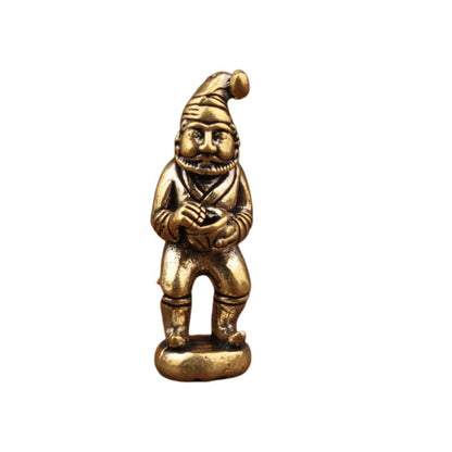 Santa Claus Statue, Brass Creative Craft Decoration