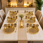 Brass Design Thali/Dinner Set (1.3 Kg) Vedansh Craft