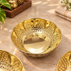 Brass Hammered Urli Bowl (Set of 3) Vedansh Craft