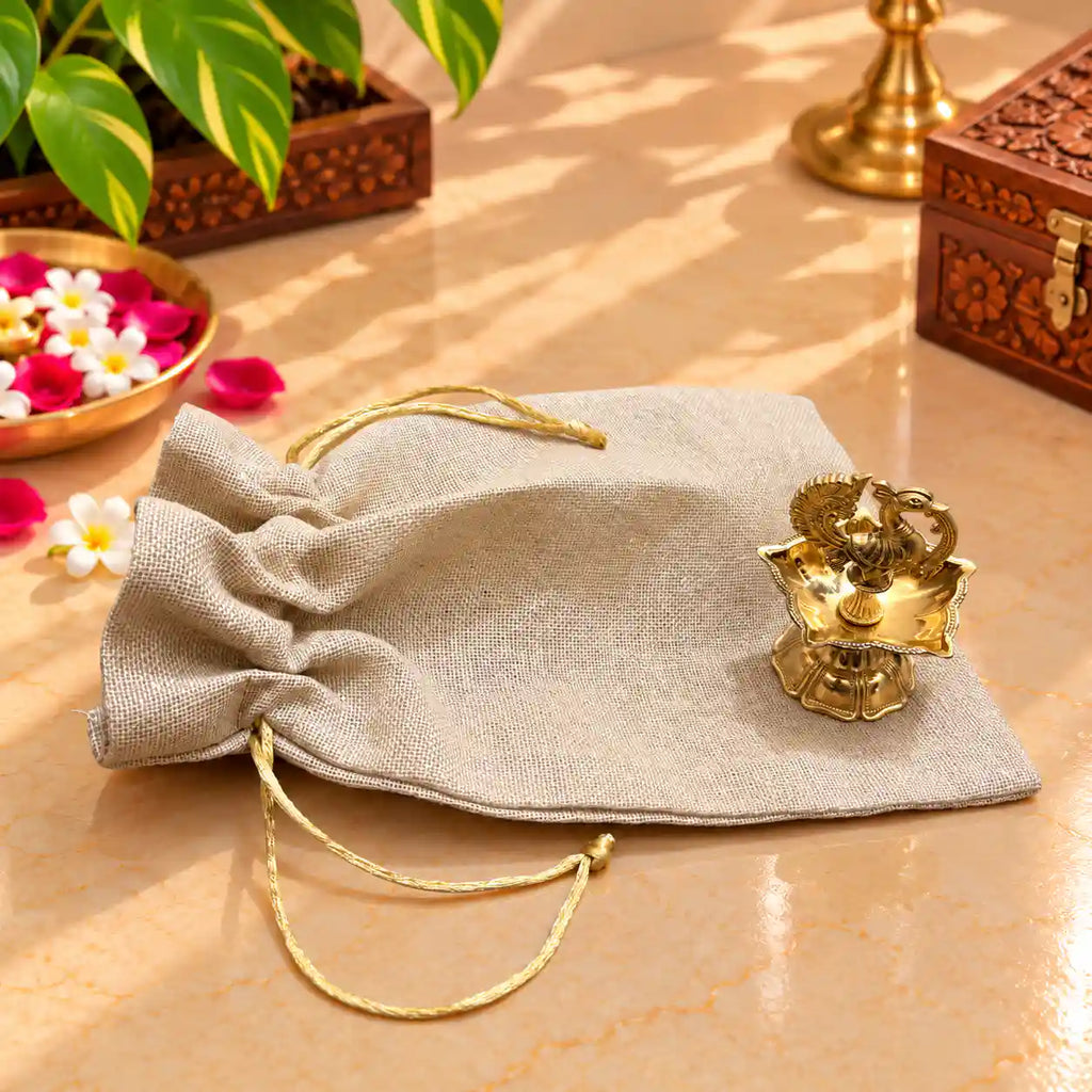 Brass Pooja Potli Gift Hamper: Bulk Corporate Gifting Vedansh Craft