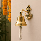 Brass Anchor Bell – Premium Nautical Brass Handicraft (6.5 Inch) Vedansh Craft