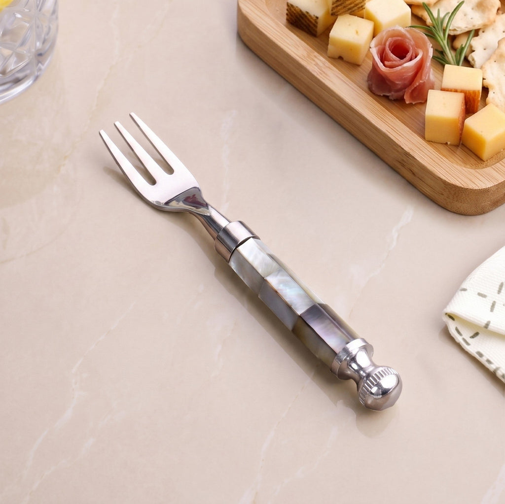 Mosaic Mother Of Pearl Cocktail Fork Set Of 4 Nestasia