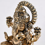 Pure Brass Vighnaharta Ganpati Idol With Gift Box 5cm Nestasia