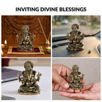 Pure Brass Ganesh Idol With Gift Box 5cm Nestasia