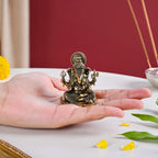 Pure Brass Ganesh Idol With Gift Box 5cm Nestasia