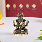 Pure Brass Ganesh Idol With Gift Box 5cm Nestasia