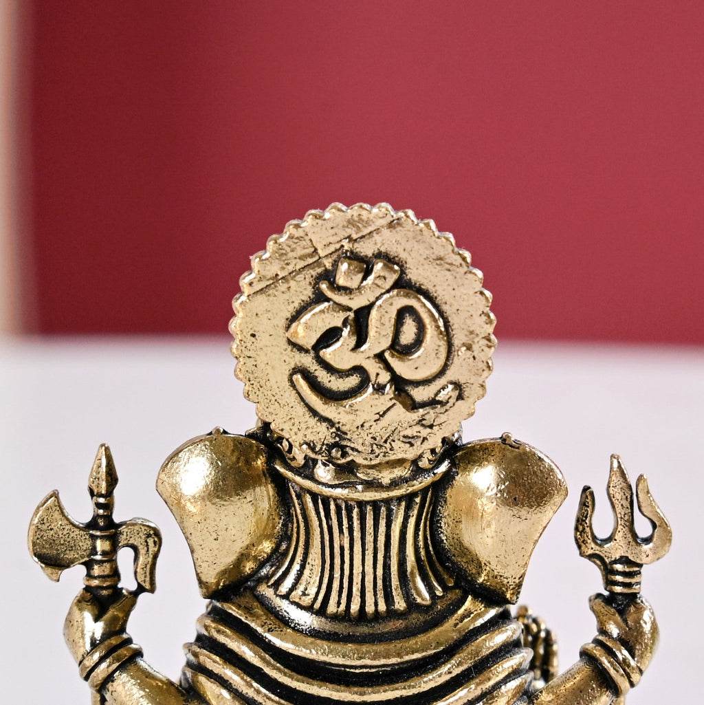 Pure Brass Ganesh Idol With Gift Box 5cm Nestasia