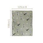 Daisy Delight Pure Cotton Throw Blanket Nestasia