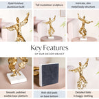 Dancing Musketeer Tabletop Metal Decor Nestasia