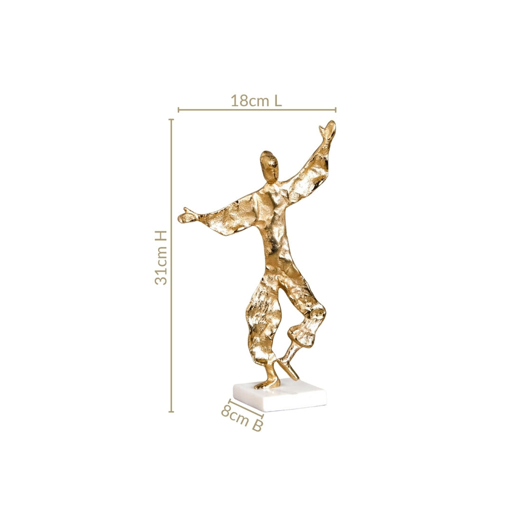 Dancing Musketeer Tabletop Metal Decor Nestasia