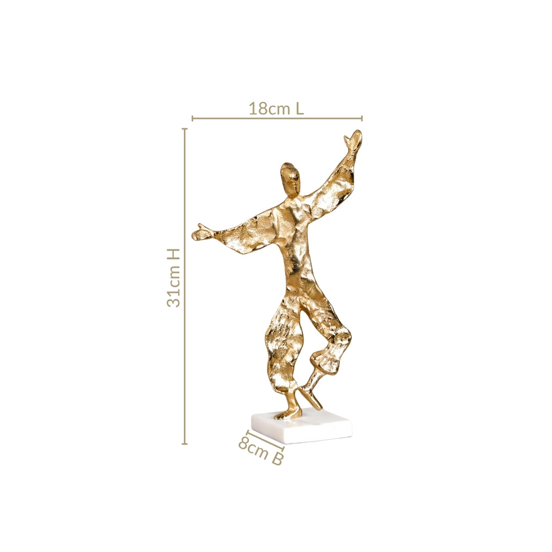 Dancing Musketeer Tabletop Metal Decor Nestasia