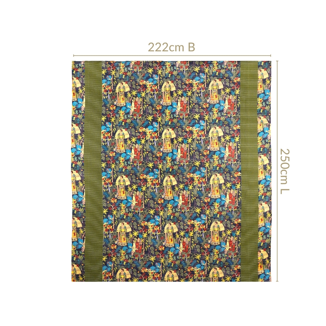 Frida Kahlo Inspired Quilted Cotton Bedcover 250x220cm Nestasia