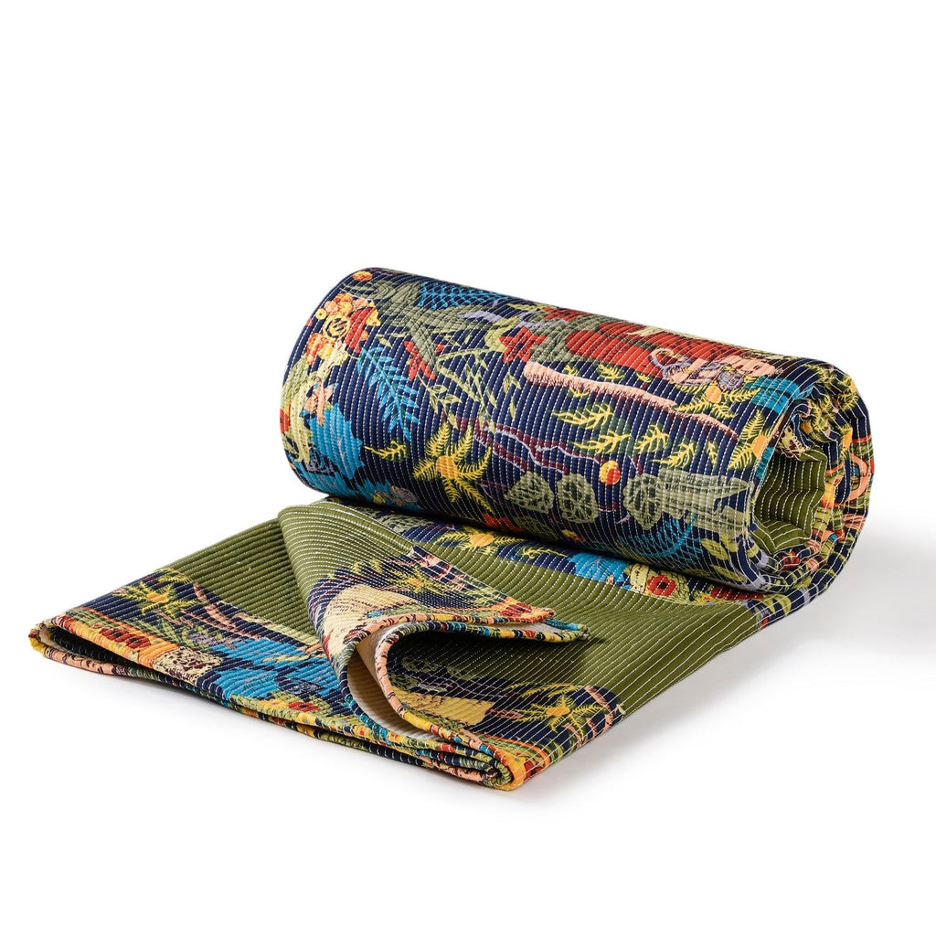 Frida Kahlo Inspired Quilted Cotton Bedcover 250x220cm Nestasia