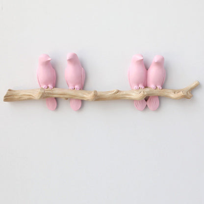 Bird Decoration Hook Entrance Wall No-trace Key Hook No-drill Wall Decor Wall-mounted Coat Hook
