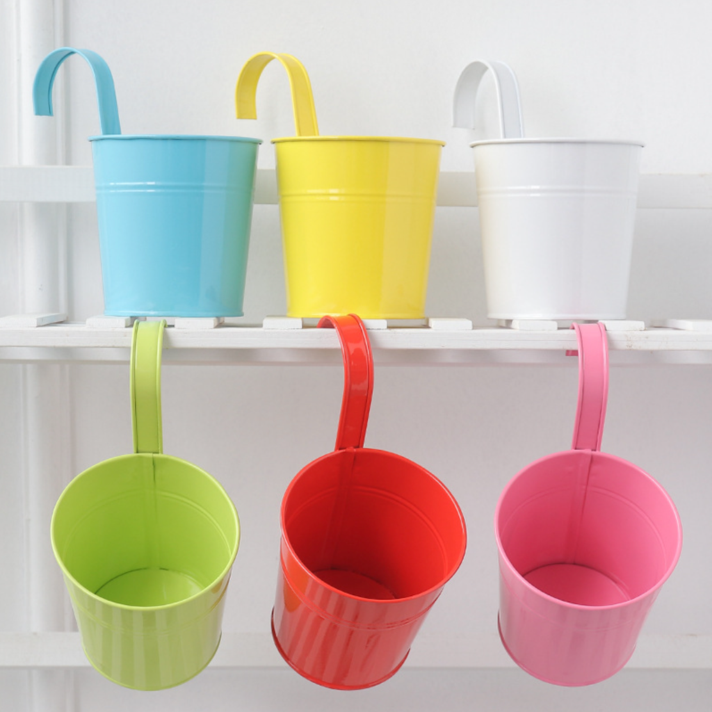 Metal Hanging Planter Basket With Handle Nestasia
