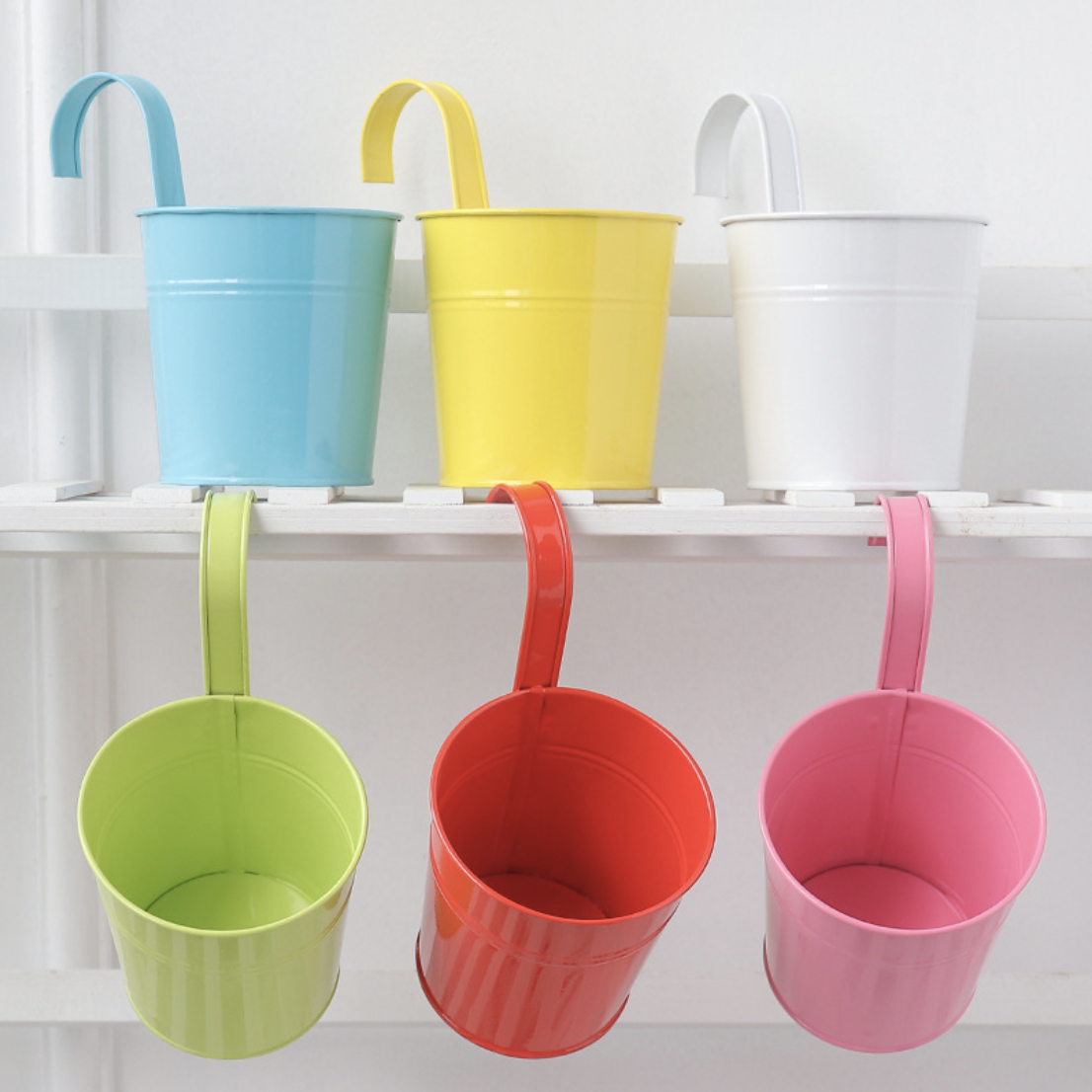 Metal Hanging Planter Basket With Handle Nestasia