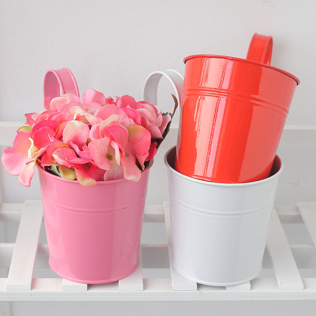 Metal Hanging Planter Basket With Handle Nestasia
