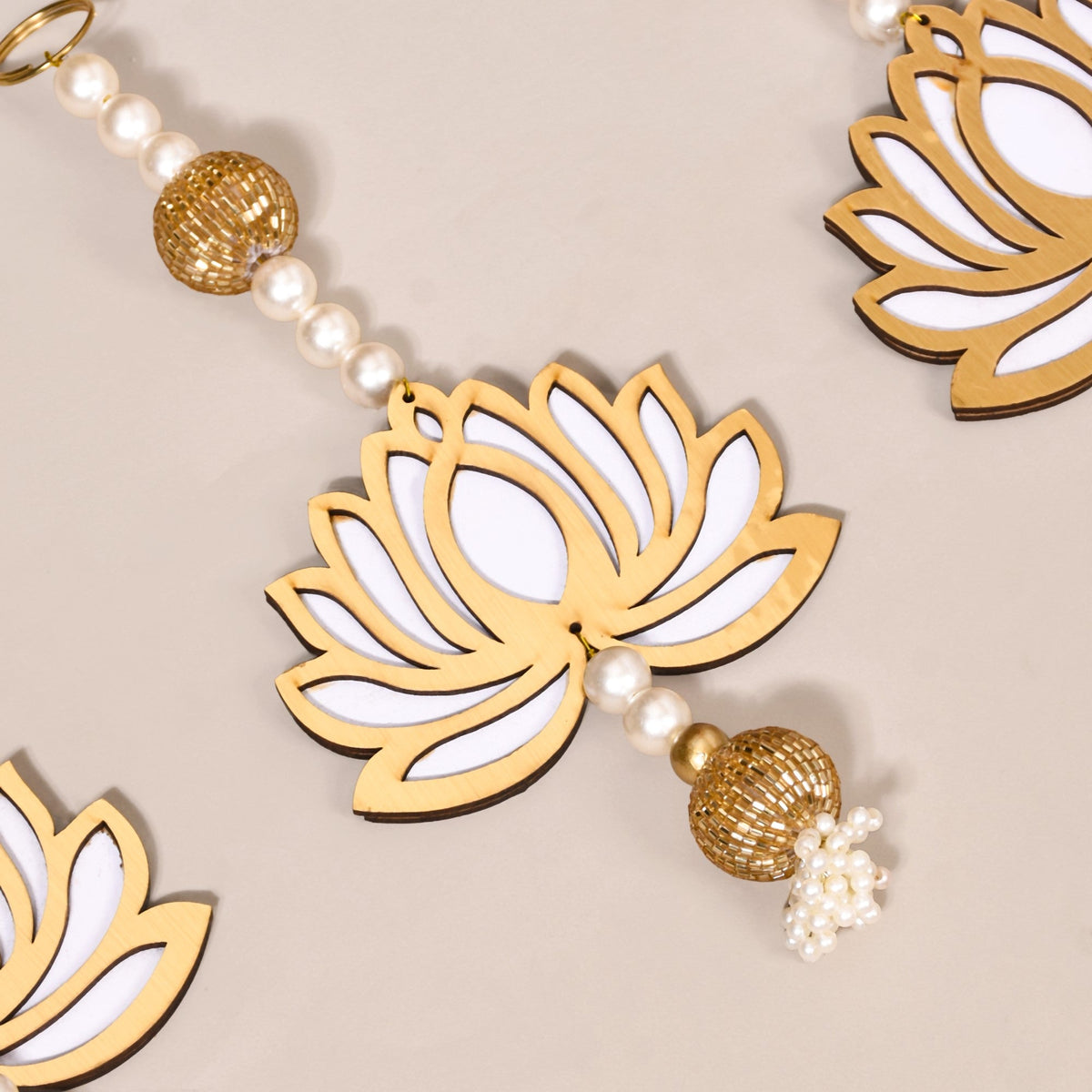 Decorative Lotus Wall Hangings Set Of 12 Nestasia