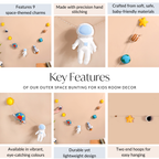 Outer Space Bunting For Kids Room Decor Nestasia