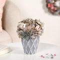 Frosty Pine Cones Dried Flower Pot Nestasia