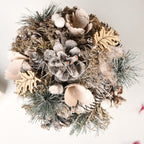 Frosty Pine Cones Dried Flower Pot Nestasia