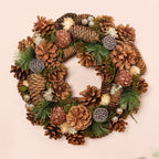 Evergreen Pine Cones Ecofriendly Decor Wreath Nestasia