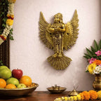 Brass Standing Deep Lakshmi Wall Hanging Idol With Wings (8 Inch) Vedansh Craft