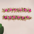Pink Eco Friendly Decorative Dried Flower Set Of 2 Nestasia